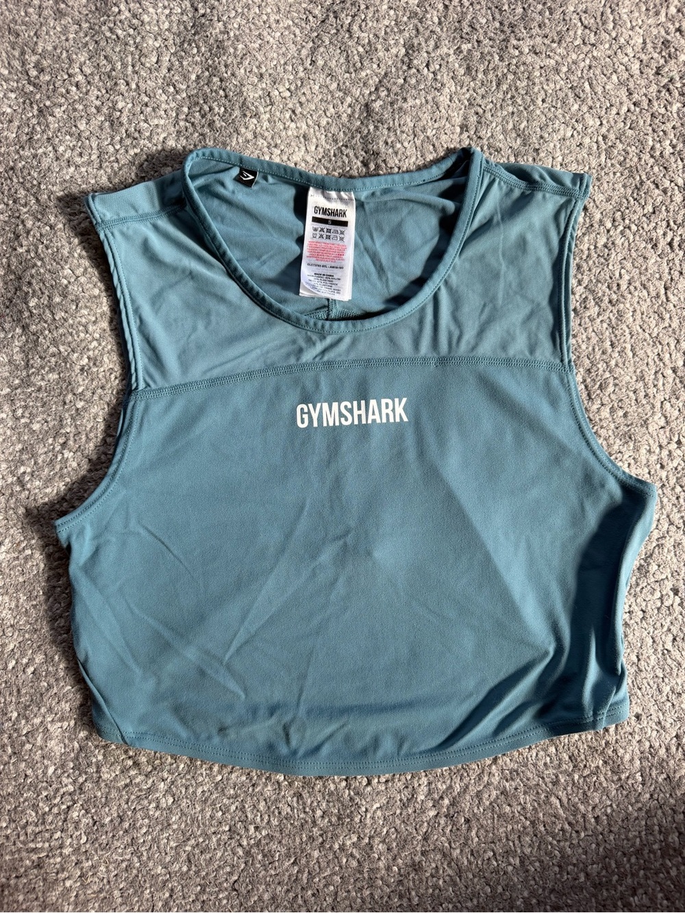 Gymshark Women's Teal Crop Tank